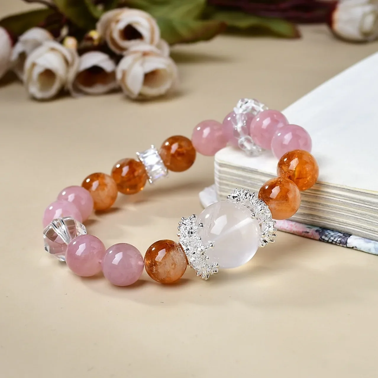

Sunstone Citrine Pixiu Duobao Bracelet Women's Light Luxury Fashion Lucky Bracelet, Gift
