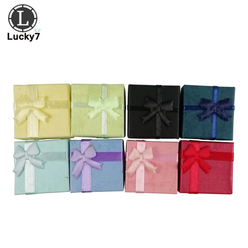 4*4*3cm 120pcs Jewelry Boxes for Organizer Jewelry Display Assorted Colors Ring Box Small Gift Boxes