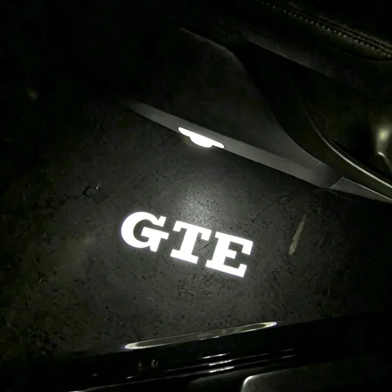 2PCS Led Car Door logo Welcome Light For VW GTE Golf 3 4 Jetta Caddy MK3 Polo Beetle Cabrio Bora Sharan Touran Lavida