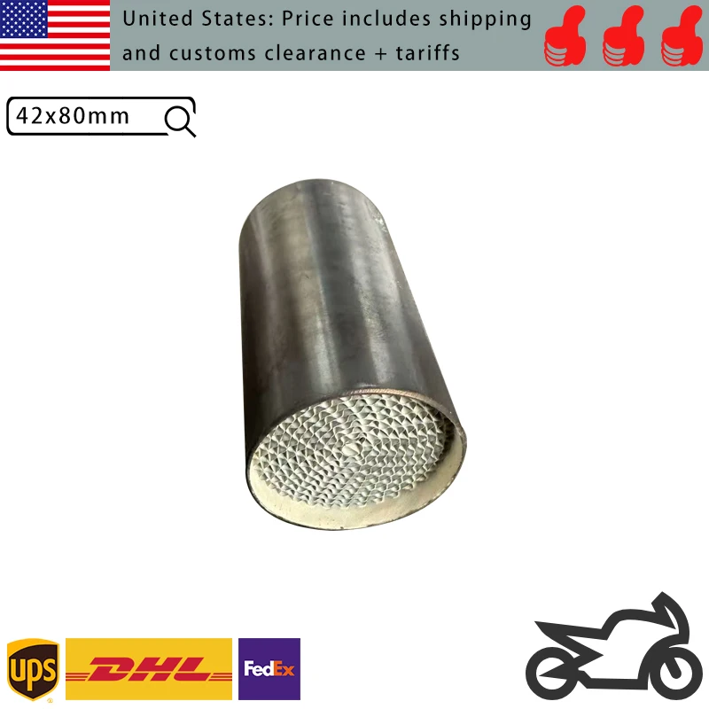 

42x80 мм мотоциклетный каталитический нейтрализатор Core 200 CPSI глушитель двигателя система очистки выхлопа
