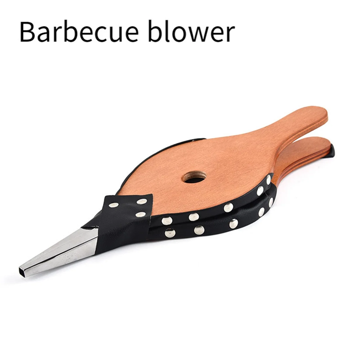 เครื่องเป่าลมพัดลมเป่าลมลมทำด้วยมือทำด้วยมือทำจากไม้แนววินเทจสำหรับเครื่องเป่าบาร์บีคิวเครื่องทำอาหารปิกนิกตั้งแคมป์กลางแจ้ง