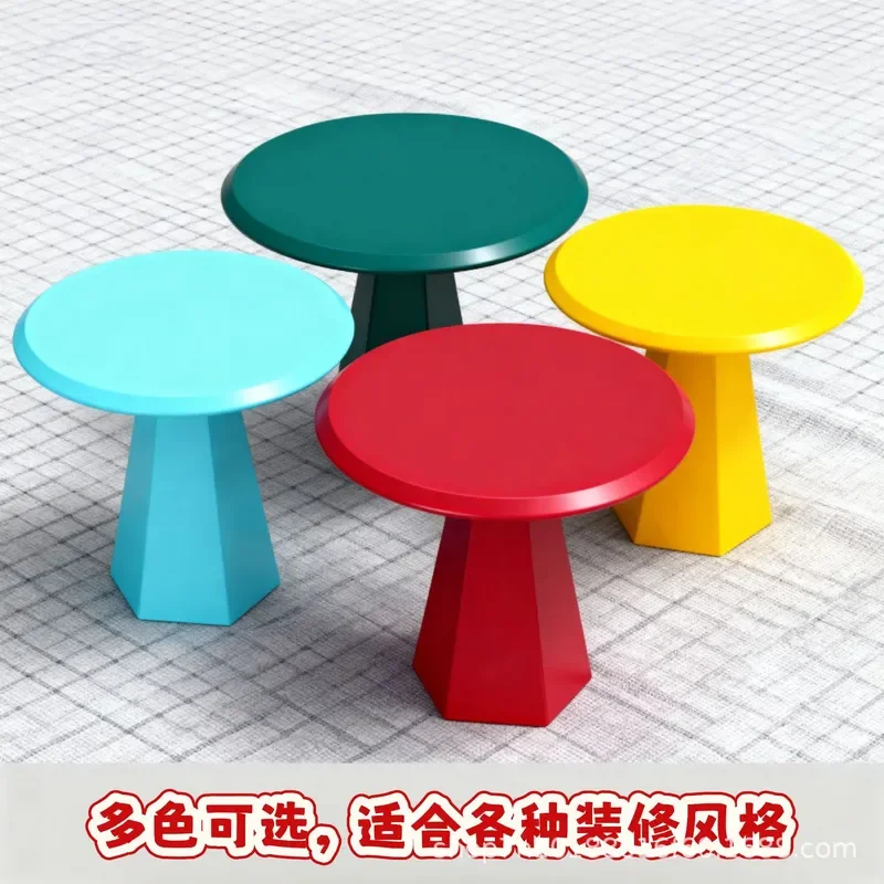 Nordic Modern Minimalist Small Round Side Table High End Living Room Corner Accent Furniture New Design Colorful Edge Sofa