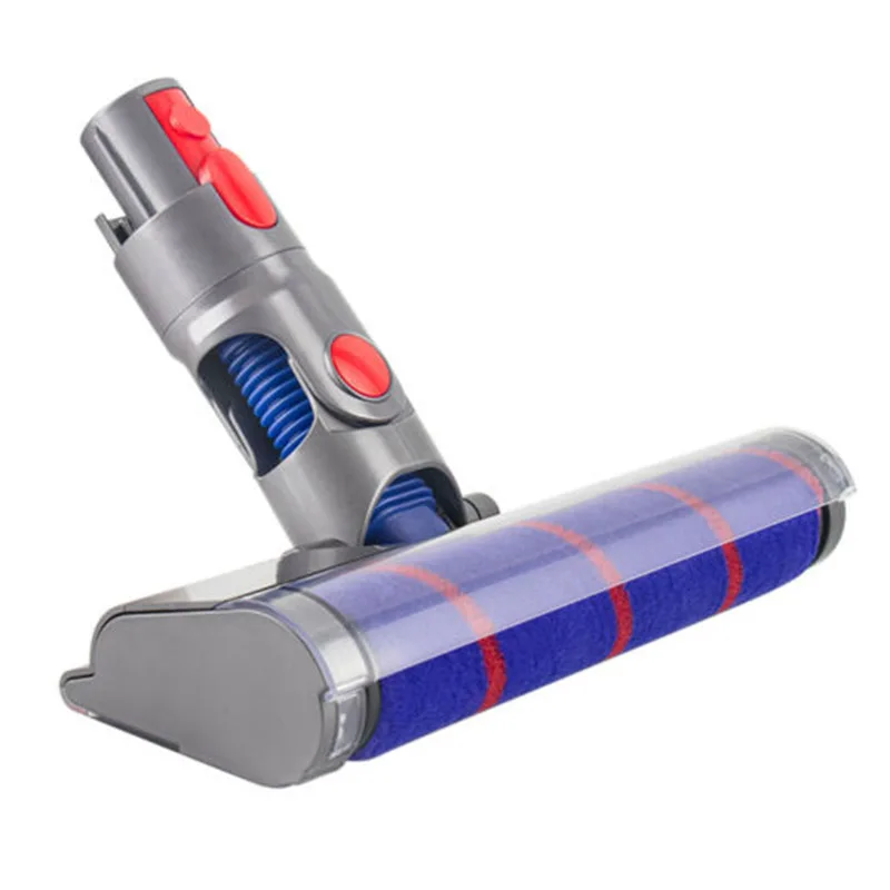 Slim Soft światło laserowe szczotka rolkowa głowica przedłużająca rurka różdżka do odkurzacza Dyson V7/8/10/11/12/15 akcesoria