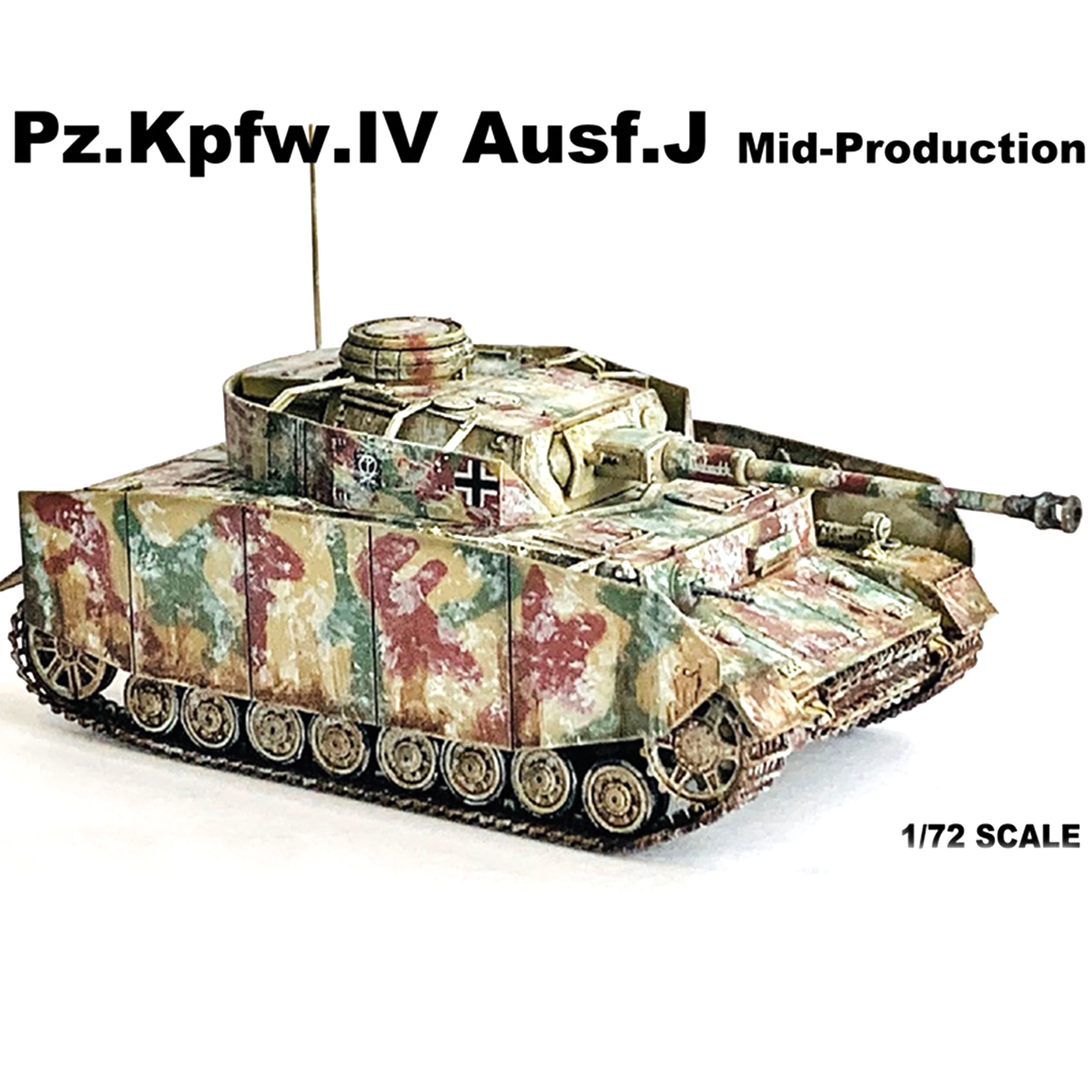 

1/72 DG63263 German Panzer IV Model J-Type Medium Type 115 Armored Battalion 1944 Finished product collection model