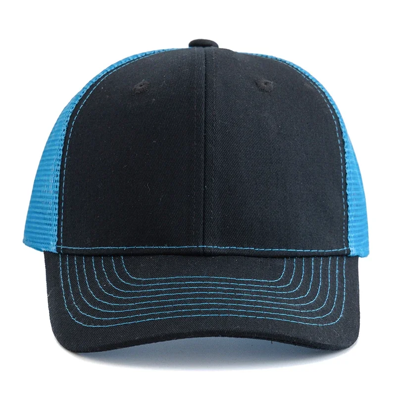 ユニセックスツートンカラーキャップ湾曲したつばスタイルのトラック運転手の帽子男性 & 女性カジュアルアウトドアストリート通気性サマーキャップ