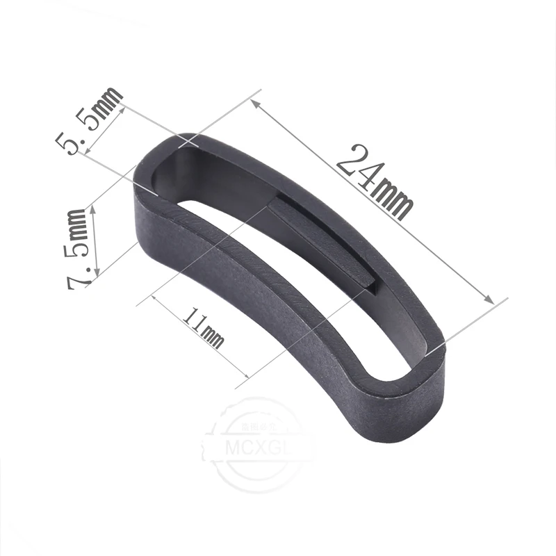 24mm Silicone Watch Band Strap Loop Suitable for Suunto Core Series Keeper Holder Loop Ring Rubber Activity Belt Accessories