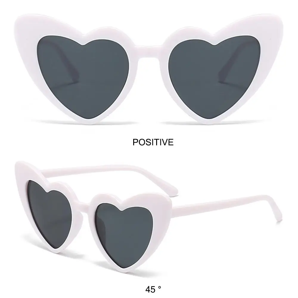 Kids Heart Sunglasses Toddler Sunglasses Vintage Heart-Shaped Glasses for Boys Girls 3-9 Years Outdoor Children Cartoon Eyewear