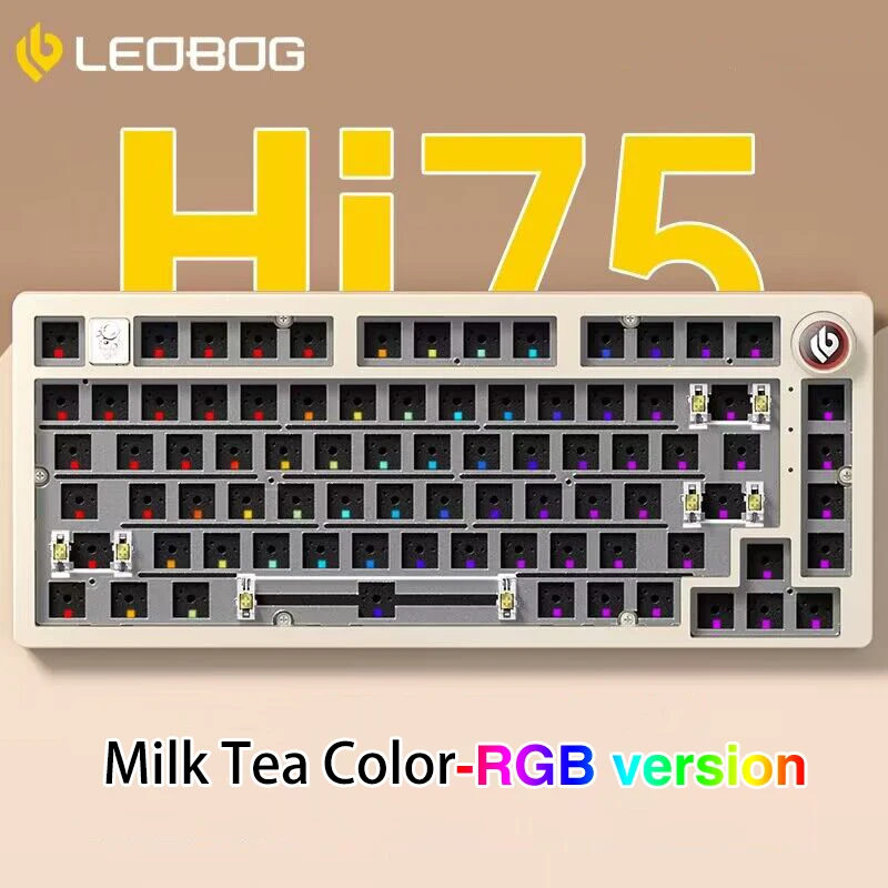 LEOBOG Hi75 75% カスタムベアボーンキーボード有線アルミキーボード