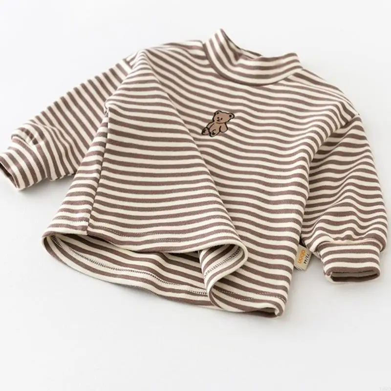 y88d turtleneck قميص للطفل الفتاة الفتيات تنفس الطفل سترة الينابيع ملابس الربيع