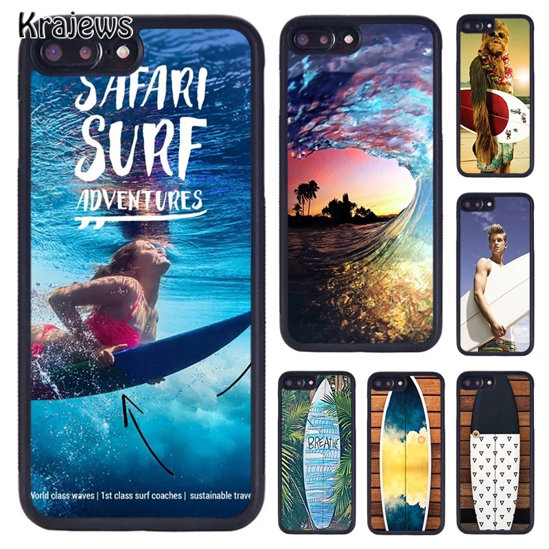 Krajews Surfer Surf Hang Loose Shaka Phone Case For iPhone 16 15 14 plus 11 12 mini 13 Pro XR XS Max cover coque