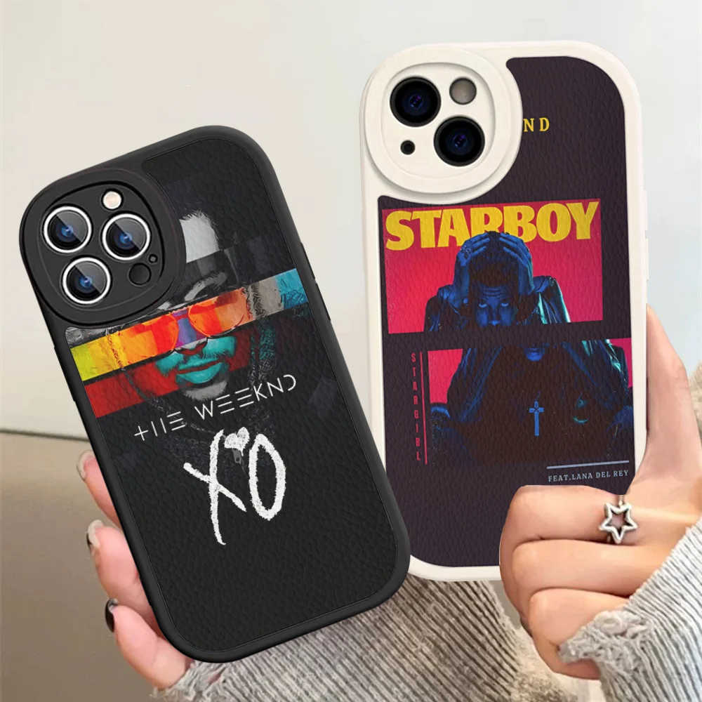 The W-Weeknd X-XO Singer Phone Case Hard Leather For IPhone 16 15 14 13 12 Mini 11 14 Pro Max Xs X Xr 7 8 Plus Fundas