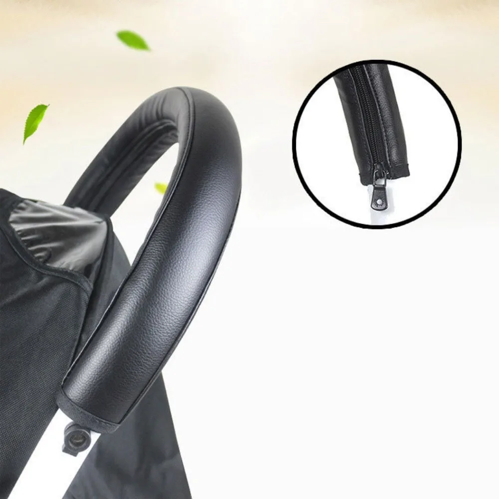

Armrest Covers Handle Covers Case Cover Pu Protective Baby Stroller Handle Cover Protective Cover Pushchair Armrest Case