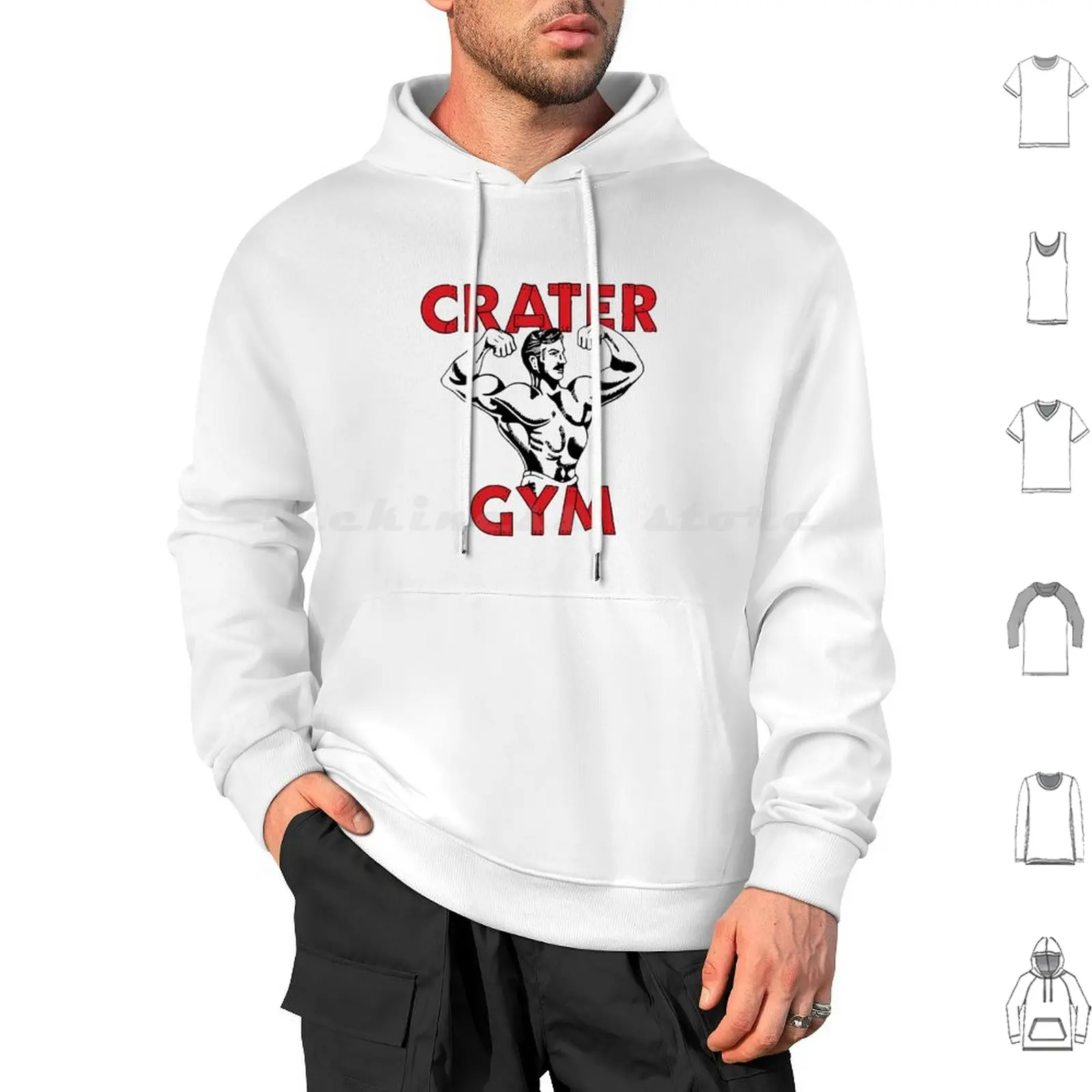 Love Lies Bleeding Crater Gym-Red Hoodie cotton Long Sleeve Love Lies Bleeding Crater Gym Love Lies Bleeding Crater