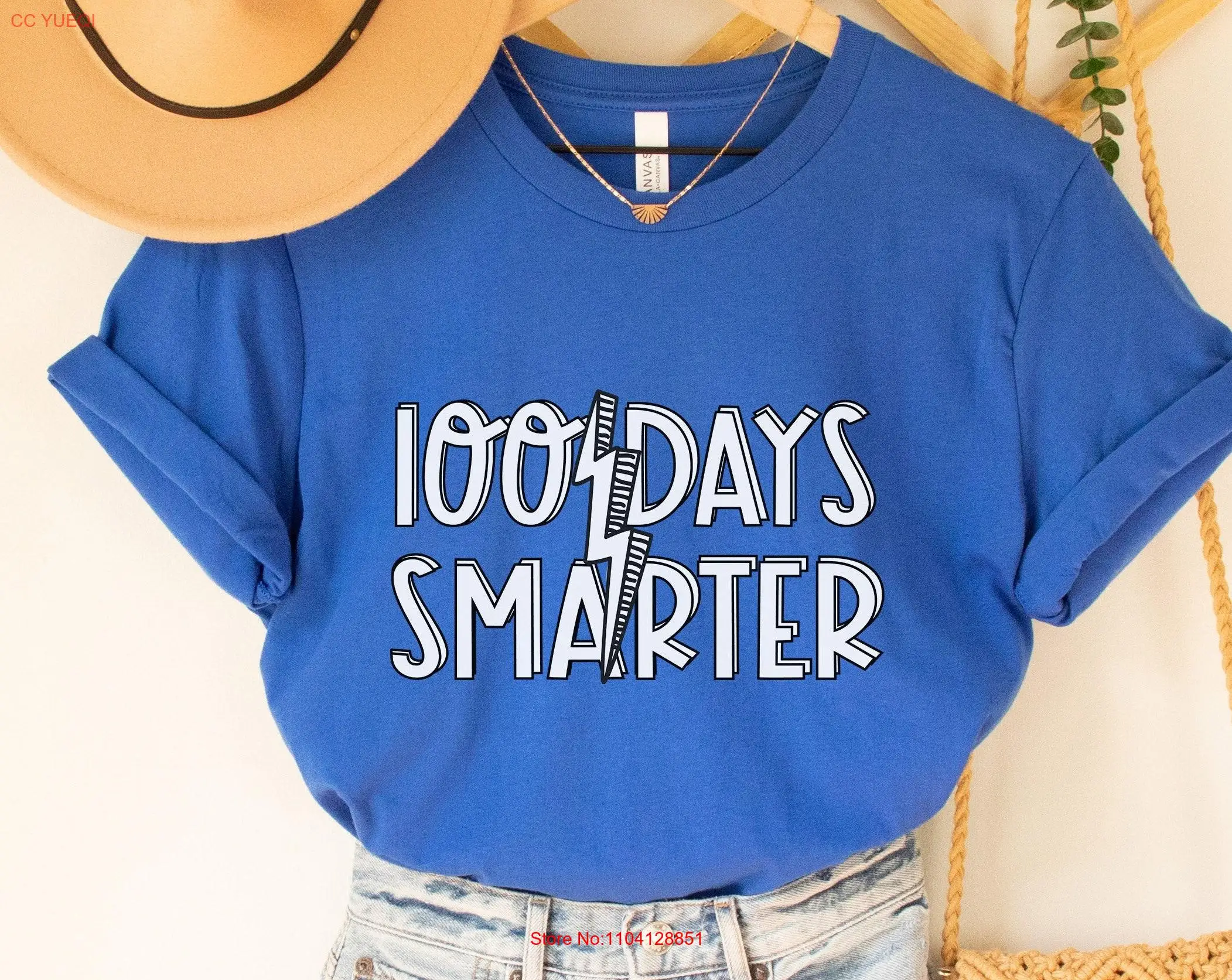 100 Days of School T Shirt Teacher Group Kids Toddler Smarter for Students long or short sleeves