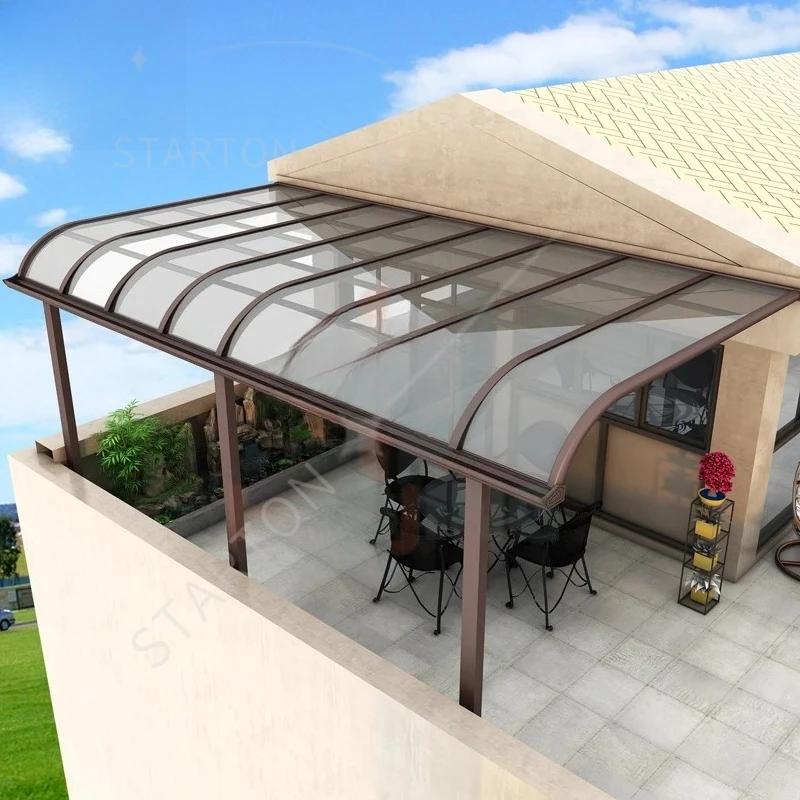 Luxury Customized Aluminum Gazebo 6x3 Outdoor Awning Garden Metal Pavilion Terrace Courtyard Waterproof Sunshade Canopy Pergola