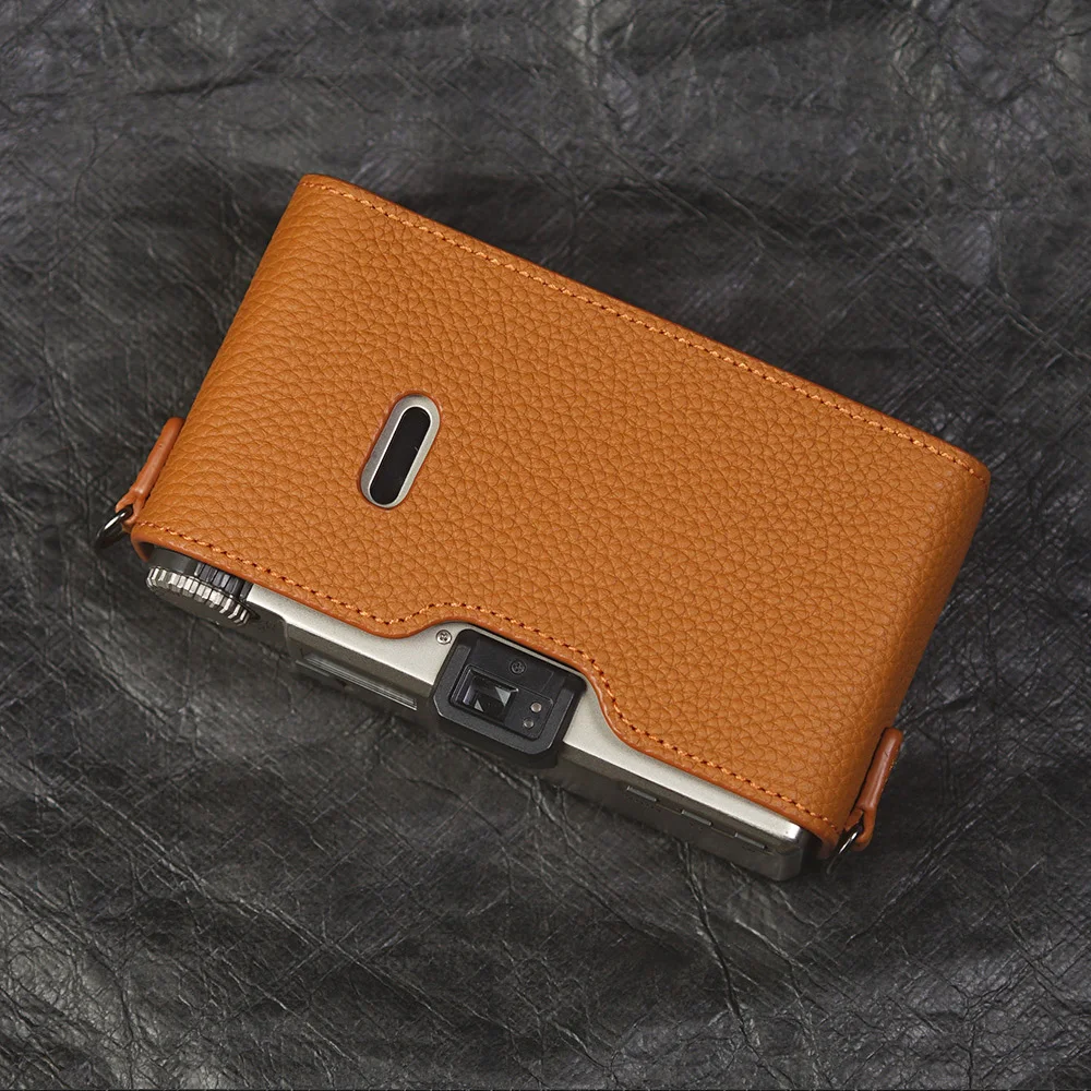 For Leica Minilux Case Genuine Real Leather Half Camera Case Bag Cover DLUX/SOFORT 2 Case Camera Bag Photography Accessories