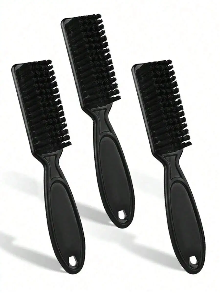 Black Hair Brush Set for Beard and Nail Care