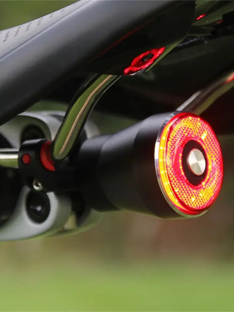 AliExpress NONE Q5 Bicycle Smart Brake Sensing Tail Light Bike Saddle Rear Light Waterproof Lamp LED USB Charging Cycling Taillight Accessories