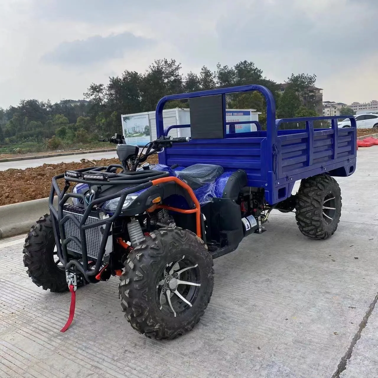 2024 New price  4X4 Quad Bike 400cc 500cc 300cc ATV for Adults Cargo with Trailer Shaft Drive