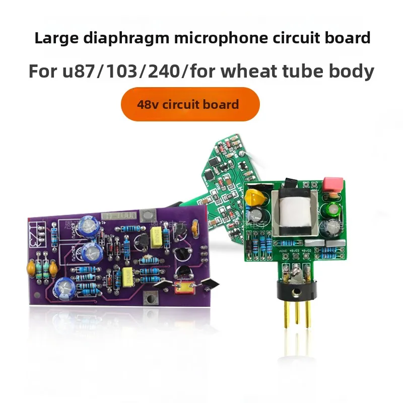 Microphone circuit board U87 103 105 240, etc. Large diaphragm 48V replacement, repair, upgrade DIY microphone