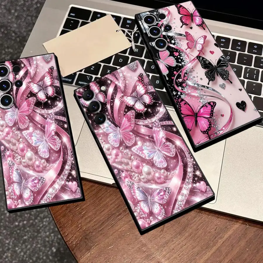 Fashion Butterfly Cool Case for Samsung Galaxy S26 Ultra S21 Note 20 10 S25 Plus S20 FE S23 S24 S22 Phone Cover