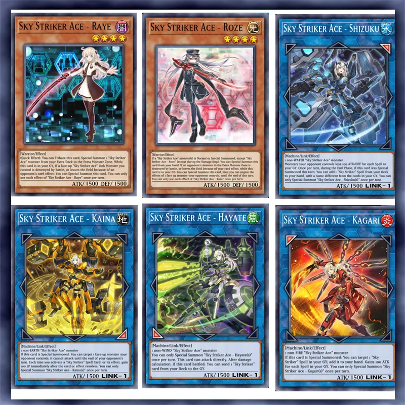 

64PCS Yugioh Cards Sky Striker Ace Trading Battle Card Deck DIY Cards Playing Game N Production Process