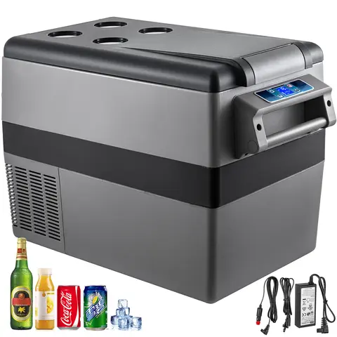 SucceBuy 20L 22L 35L 45L 55L Car Refrigerator Mini Fridge Freezer Portable Compressor Cooler DC 110-240V Ice Box for Camping