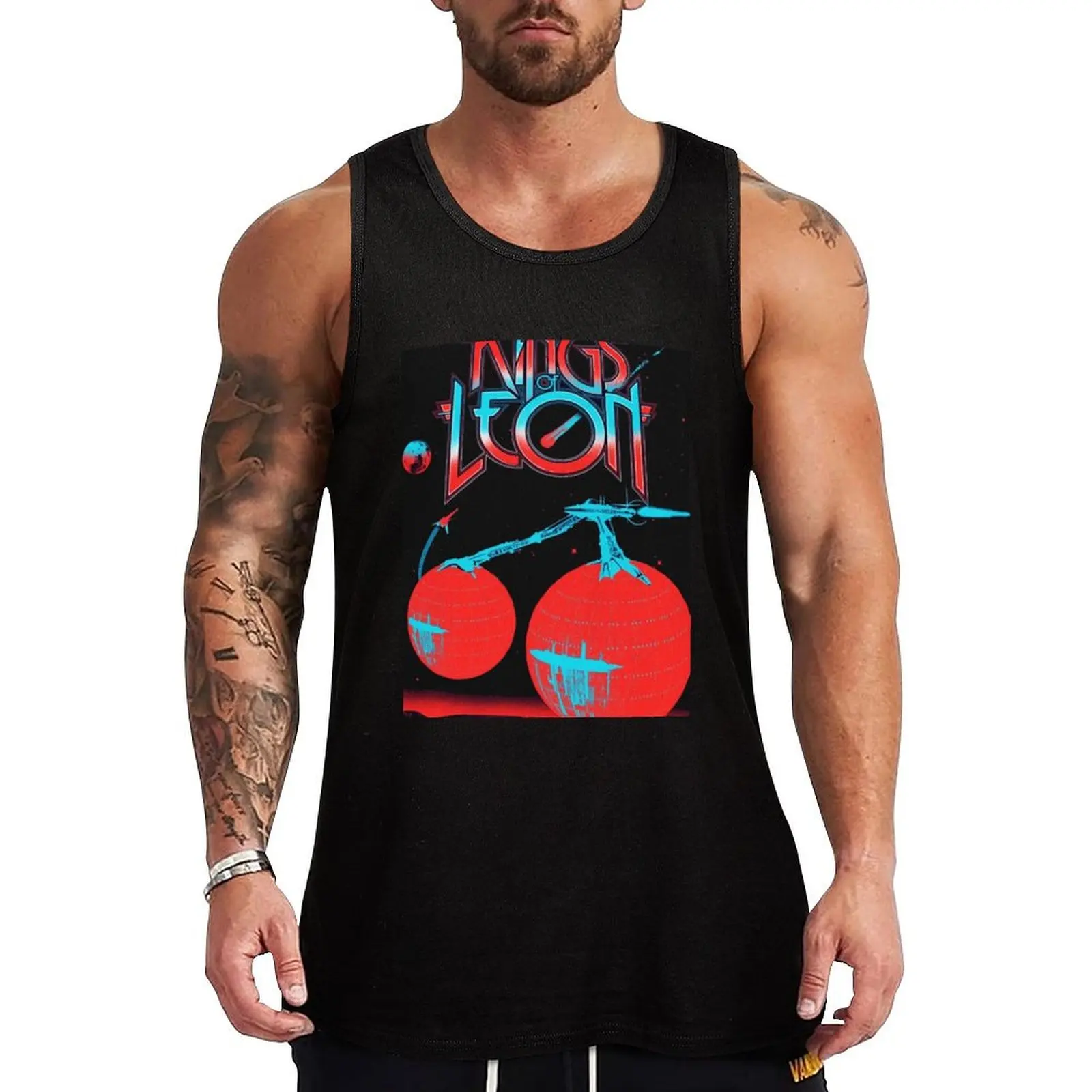 Kings of Leon Tank Top Soft Cotton Tank Top Regular Fit Basic Undershirt