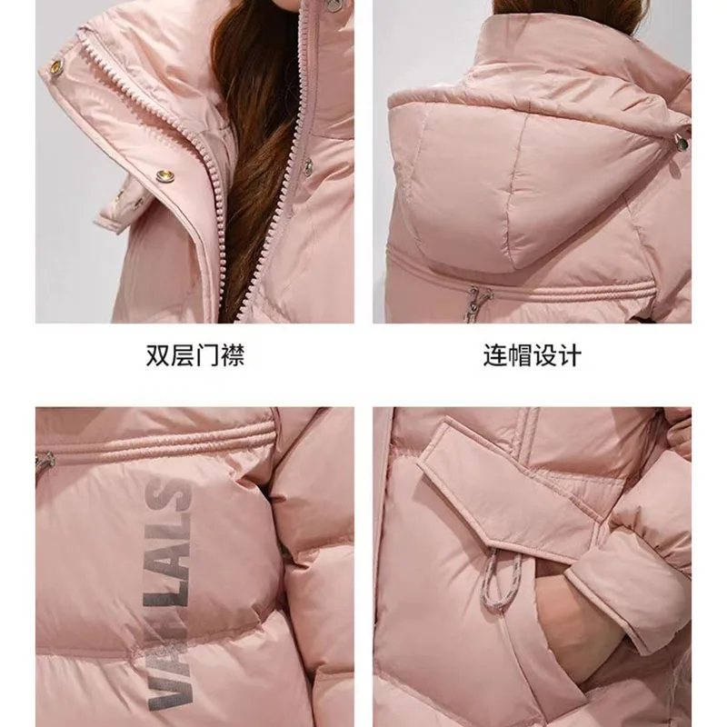 2026 Nuova Giacca Invernale Da Donna Parka Moda Con Cappuccio Spessore Caldo Lungo Imbottiture Cappotto di Cotone Parka Femminile Casual Outwear Cappotto Delle Signore