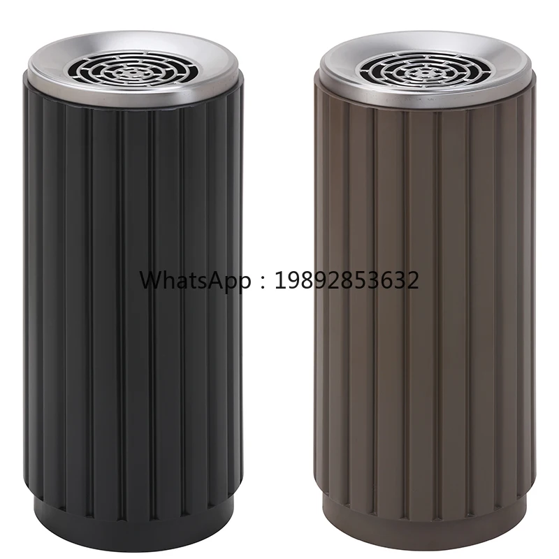 LYY Large Capacity Round Ashtray for Hotel Lobby Elevator Entrance Corridor Vertical Ashtray Cigarette Extinguisher Trash Can