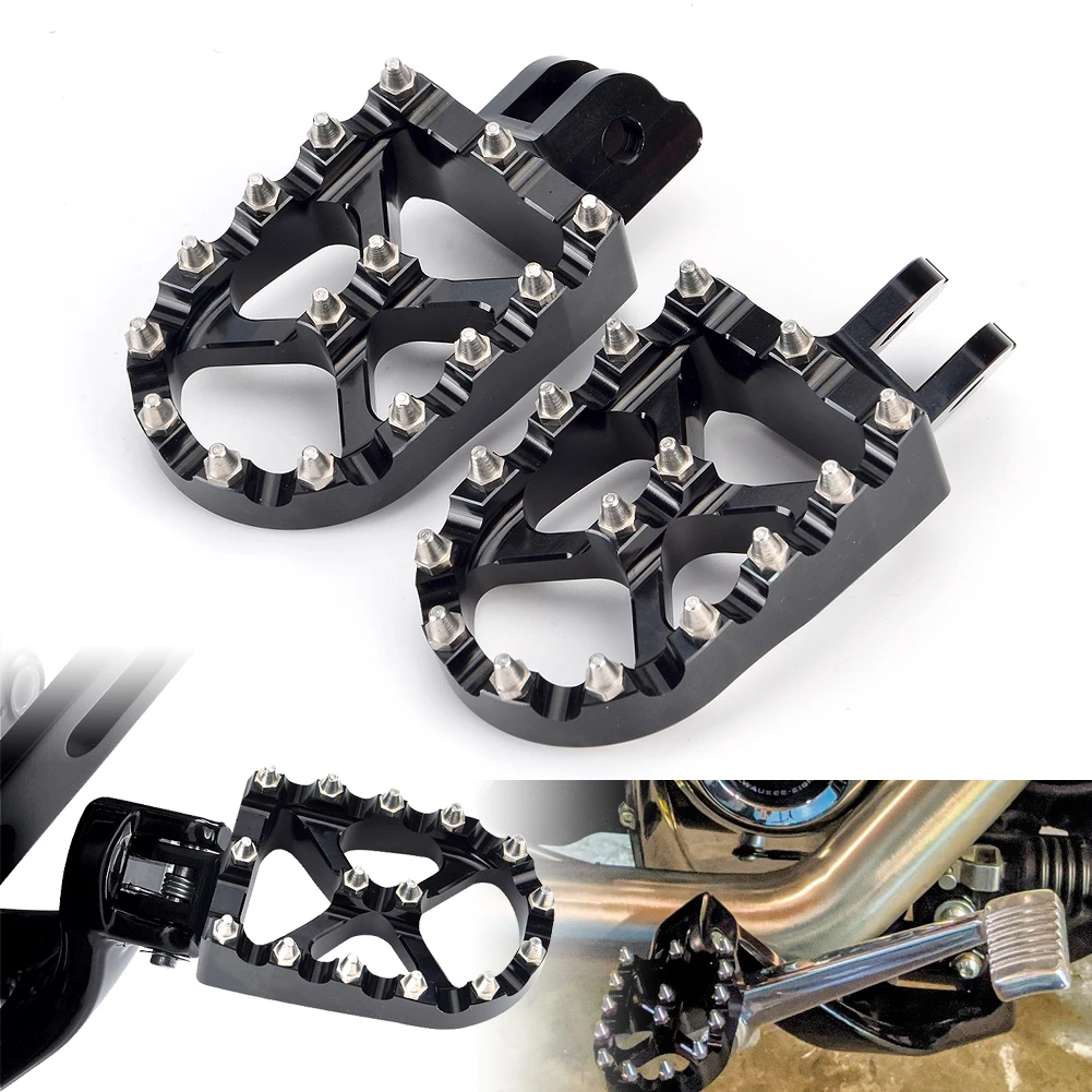 

4 Colors Motorcycle Foot Pegs FootRest Footpegs Rests Pedals For Harley Softail Lower Rider Street Bob Fat Bob Sport Glide FXLRS