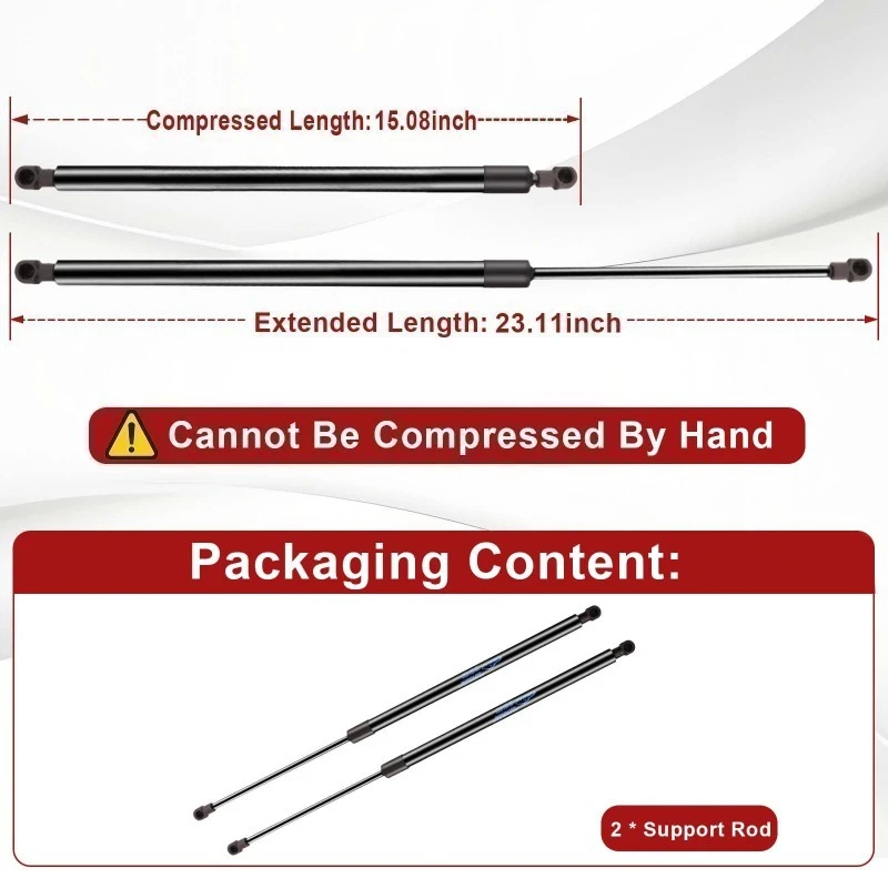 2 قطعة الباب الخلفي الغاز صدمة المثبط تبختر رفع دعم ل 2016 2017 2018 2019 هوندا HR-V HRV (RU) عربة تمديد الطول: 53 مللي متر