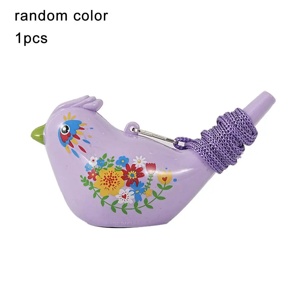Bonito água pássaro apito brinquedo aleatório plástico pássaro apito de água instrumento musical brinquedo novidade brinquedo engraçado para crianças presente