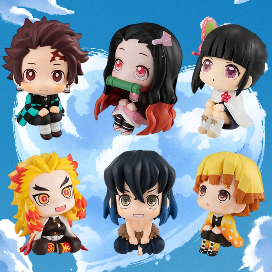 Demon Slayer Kimetsu No Yaiba Anime Action Figure, Kamado Tanjirou, Agatsuma, Zenitsu, Nezuko, Guerreiro Modelo PVC, Presente Toy, 7cm