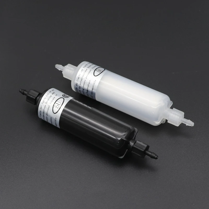 2PCS Eco Solvent UV Printer Capsual Ink Filter 80mm Epson DX5 XP600 TX800 I3200 4720 Spt510 Printhead Cylindrical Long Filter