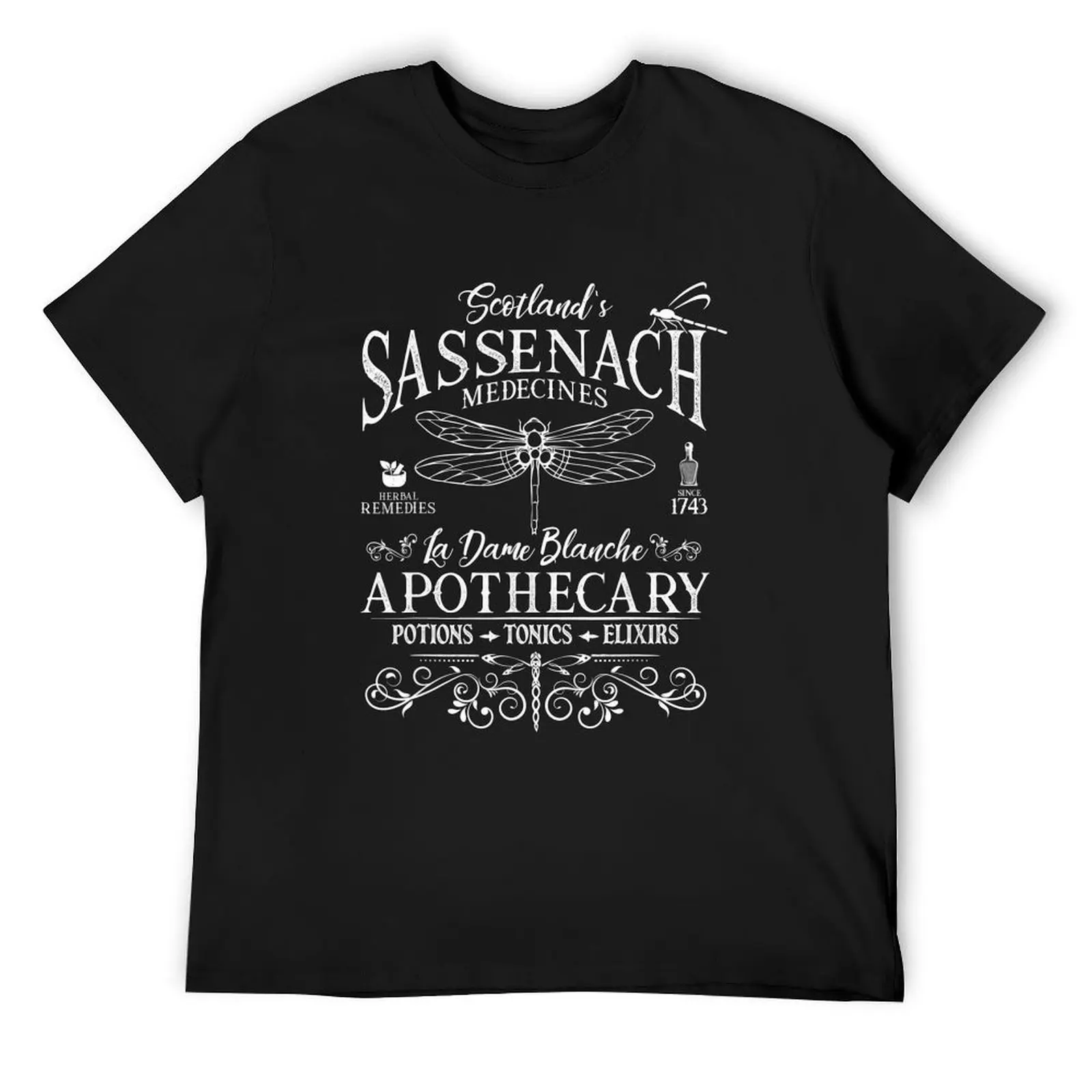 

Sassenach Outlander Apothecary Dragonfly Scottish Gift TShirt23 T-Shirt graphic tee shirt anime tshirt tshirts for men