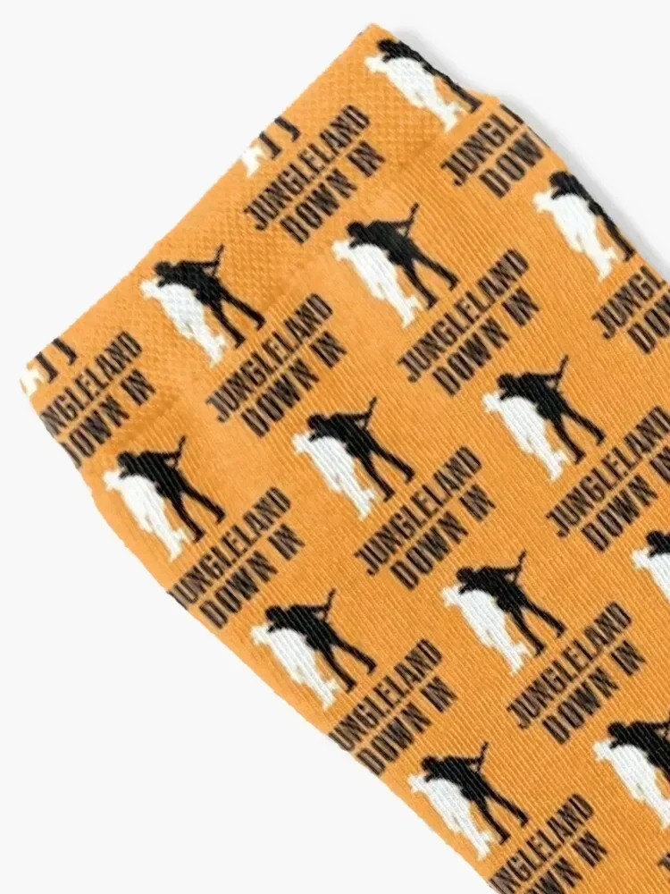 Down in Jungleland Socks heated Lots Heating sock with print Socks Women Men's