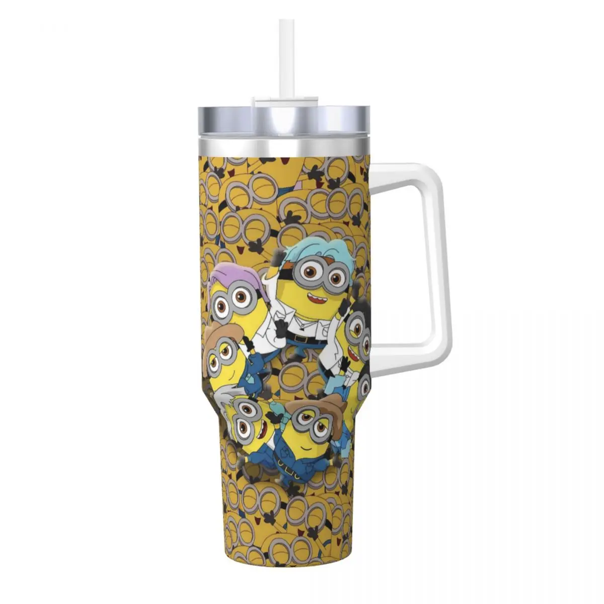 

Stainless Steel Tumbler Minions Meme Thermal Cups Keep Heat Cold and Hot Car Mugs Travelist Design Water Bottle