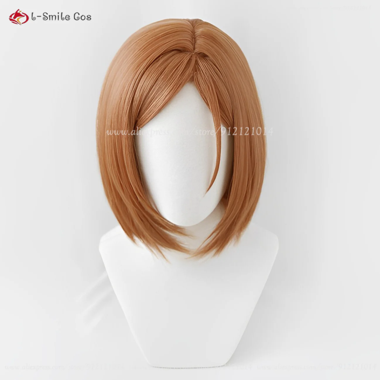 Peluca de Cosplay de Nobara Kugisa Nobara, pelo sintético resistente al calor, Marrón corto, Anime, Cos