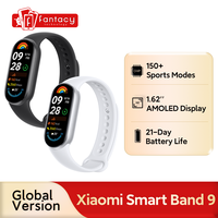 Global Version Xiaomi Smart Band 9 1.62'' AMOLED Display 150+ Sports Modes Blood Oxygen 21-day Battery Life Mi band 9