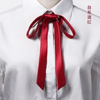 Korean Small Tie Bowtie College Style School Uniform Shirt Accessories Men's Women's Long Section Streamers Collars Flowers 4