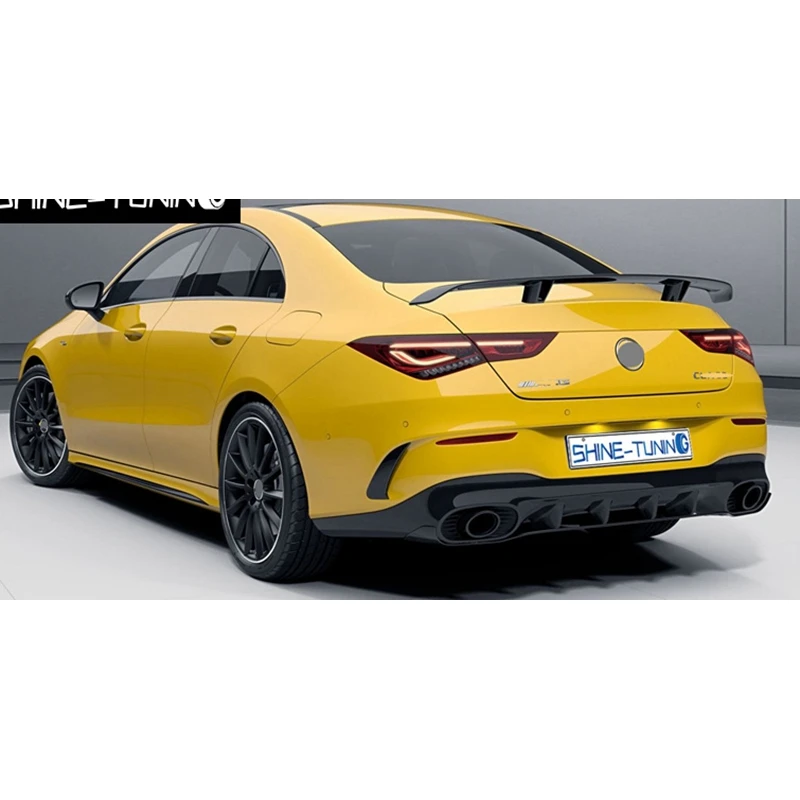 C118  for Mercedes-Benz CLA W118 2019-2020 carbon fiber spoiler (4 different styles) board car rear wing trunk tail