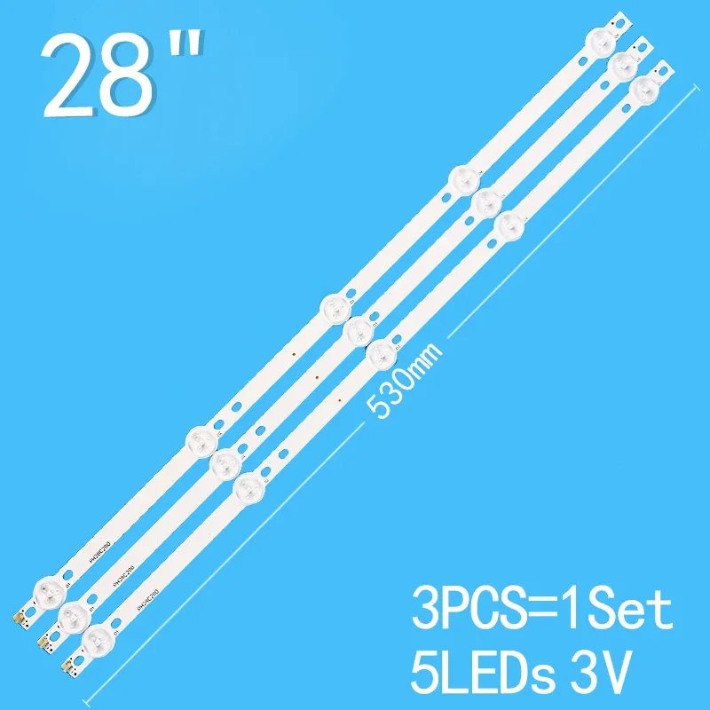 1SET=3PCS 6LEDs 530mm For Proline 28