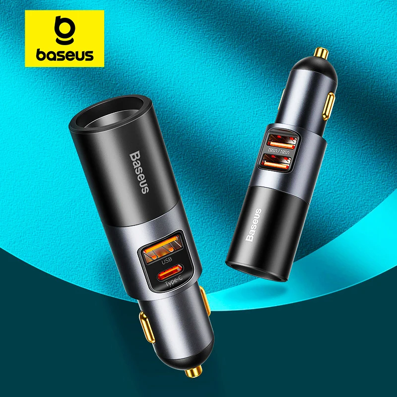 Baseus 120W Car Charger QC 3.0 PD 3.0 USB Phone Car Charger For iPhone 15 14 13 12 Pro Max Samsung Xiaomi Mobile Phone Charger