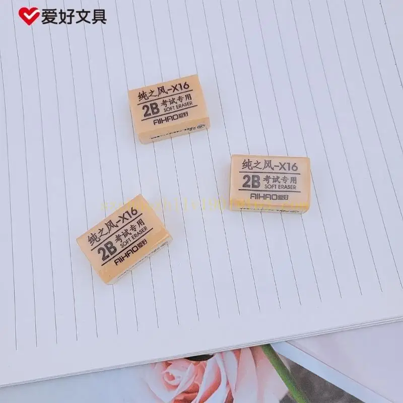 62KA Bleistift-Radiergummis 2B Gummi-Radiergummis für Schulen, Büro, Kinder und Erwachsene, weiche Kunst-Radiergummis, für Schultest-Radiergummi, ungiftig