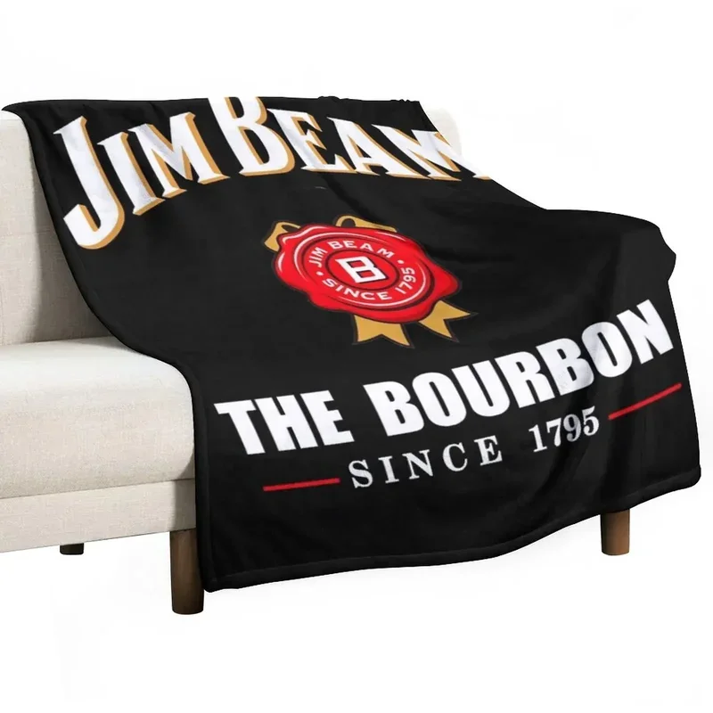 Jim Beam Throw Blanket Furry Blanket Summer Blanket Thin Blankets@0￥