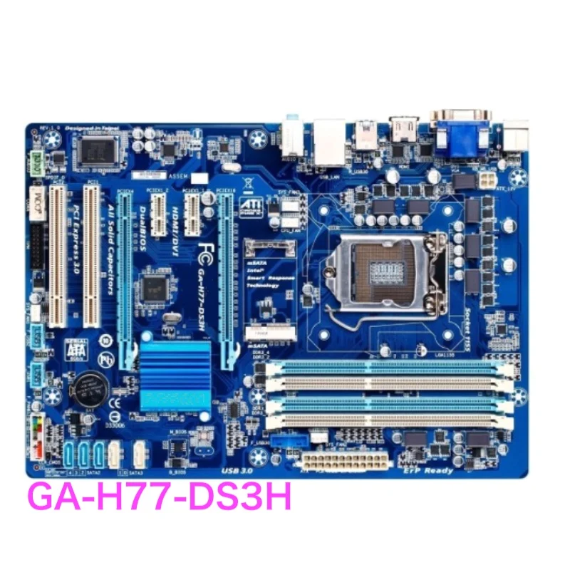 

Suitable For Gigabyte GA-H77-DS3H Desktop Motherboard H77 LGA 1155 DDR3 Mainboard 100% Tested OK Fully Work