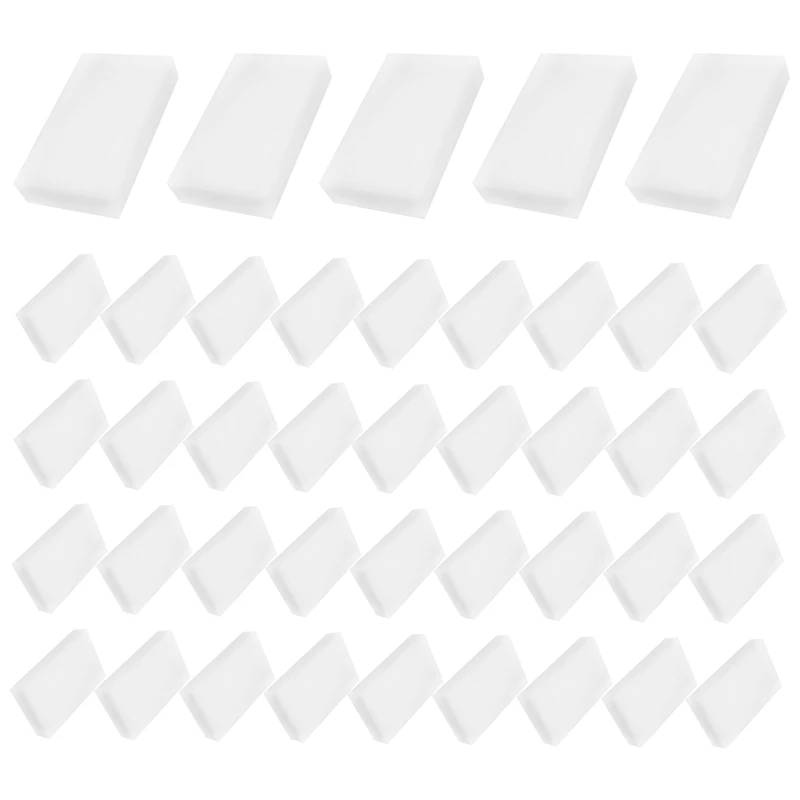 Magic Cleaning Sponges Eraser, Household Sponge Eraser Cleaner Foam Cleaning For Kitchen, Furniture, Car, Leathe (50 Pack)