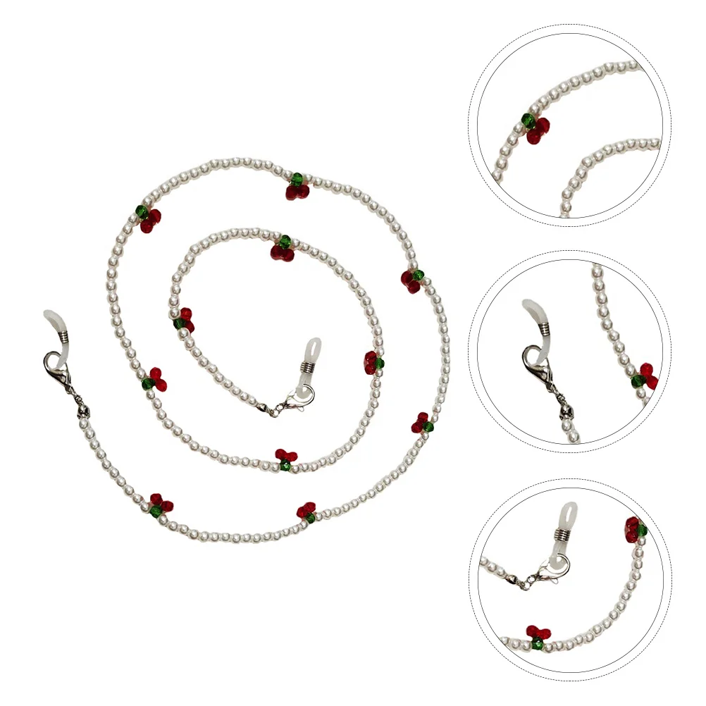 1 قطعة مصممة بالشيري لمكافحة خسر نظارات الحبل المحمولة مادة بلاستيكية خفيفة نسيج ممتاز استخدام واسع اختيار هدية