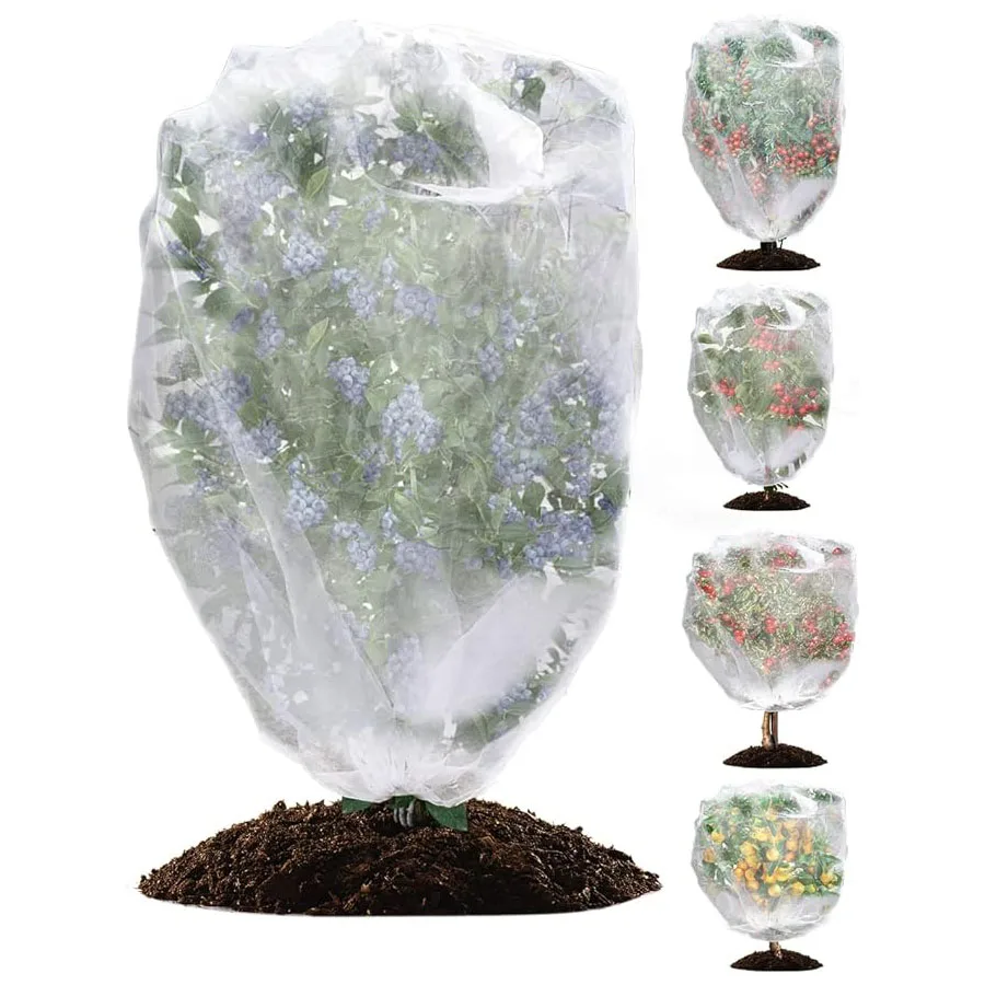 1 Pack Plants Protection Bags Cover Mesh Netting for Tree Vegetable Strawberry Grapes Pest Control Anti-Bird Protective Bag
